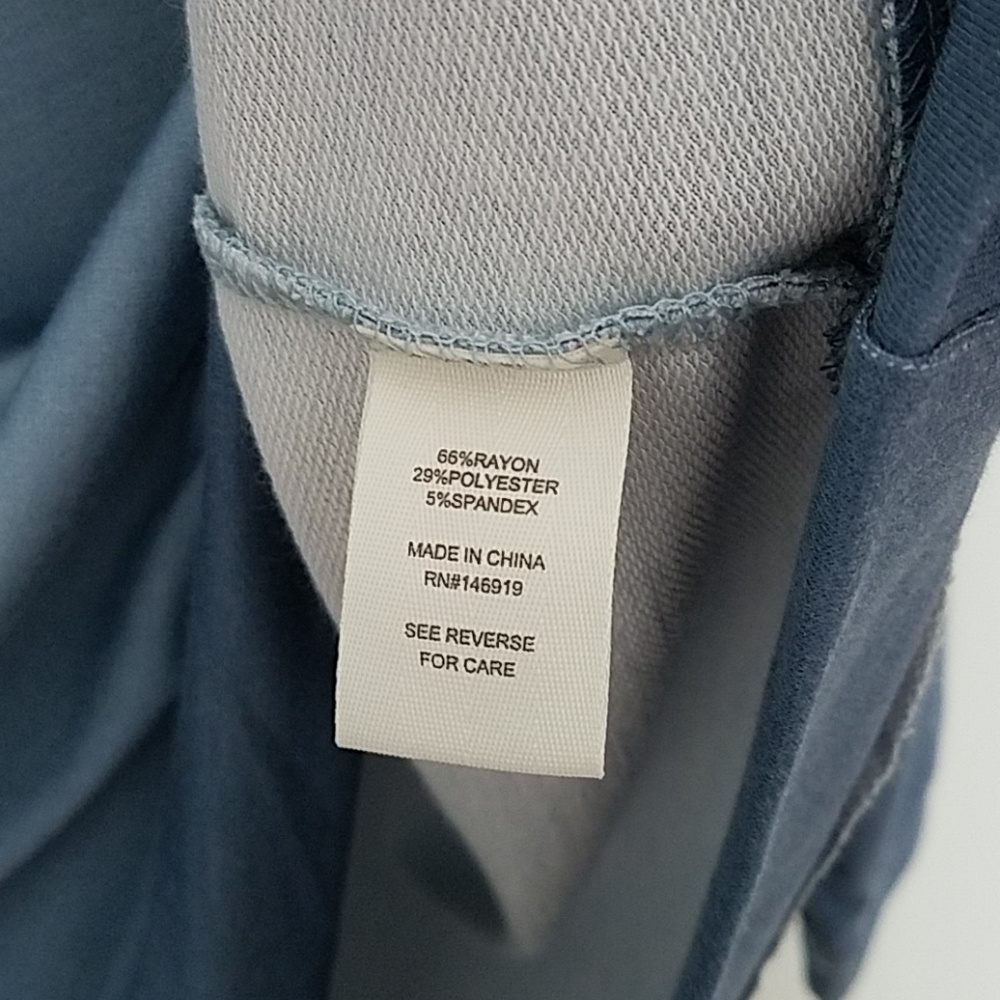 Mudd Dip Dye Ombre Blue Pullover Size Large - Picture 6 of 7